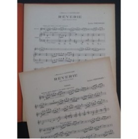 VERTONGEN Lucien Rêverie Violon Piano ca1925