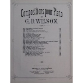 WILSON G. D. Noël Piano ca1880