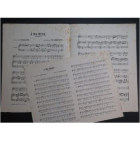 GRAZIANI Maximilien A ma Mère Chant Piano ca1890