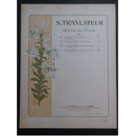 TRANLATEUR S. Plaisirs de Mai Piano 1902