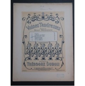 DUBOIS Théodore Au Bord de L'Eau Chant Piano 1900