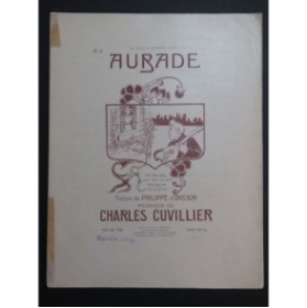CUVILLIER Charles Aubade Chant Piano 1904
