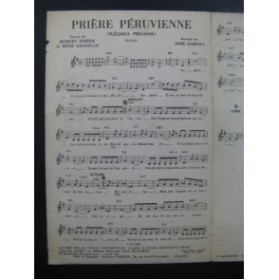 Prière Péruvienne chanson