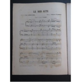 MEMBRÉE Edmond Le Bon Gîte Chant Piano XIXe siècle