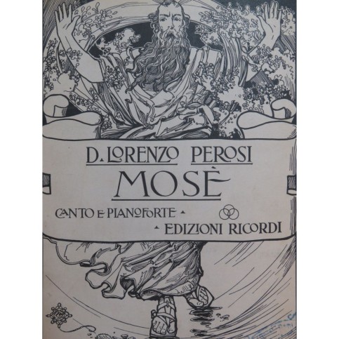 PEROSI Lorenzo Mosè Chant Piano 1901