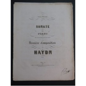 HAYDN Joseph Sonate Dernière Composition Piano Violon ca1860
