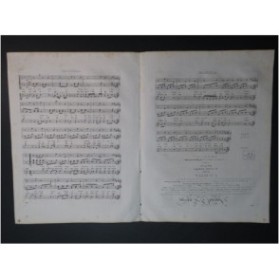 MAZZONI Camillo Cavatina Chant Piano ou Harpe ca1815