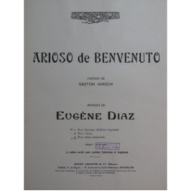 DIAZ Eugène Benvenuto No 5 ter Chant Piano