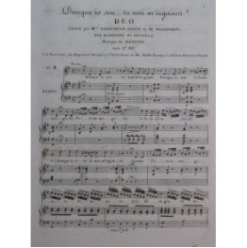 ROSSINI G. Il Barbiere di Siviglia No 4 Duo Chant Piano ca1820