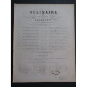 DONIZETTI G. Belisario No 5 Chant Piano ca1850