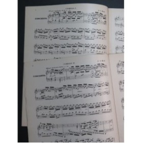 BACH J. S. Concert in C dur pour 2 Pianos 4 mains
