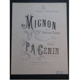 GENIN P. A. Mignon A. Thomas Fantaisie Piano Flûte ca1875