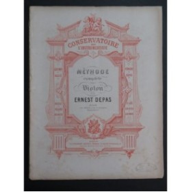 DEPAS Ernest Méthode Complète 2e Partie Violon ca1860