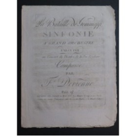 DEVIENNE François Bataille de Gemmapp Symphonie 2e Violon ca1794