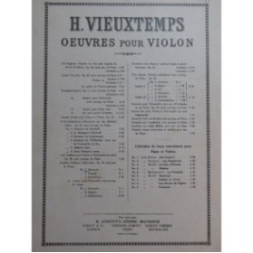 VIEUXTEMPS Henri Romance op 40 Violon Piano ca1910