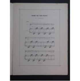 MASSENET Jules Ouvre tes Yeux Bleus Chant Piano ca1892