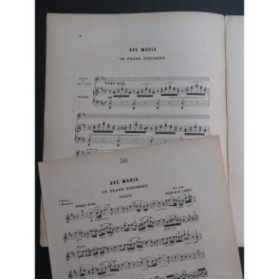 SCHUBERT Franz Ave Maria Violon Piano XIXe