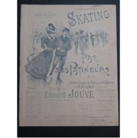 JOUVE Edouard Pas des Patineurs Skating Piano Danse