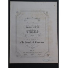 DE BÉRIOT FAUCONIER Othello Piano Violon ca1855