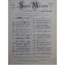 HILLEMACHER P. L. Saint Mégrin No 4 Chant Piano 1886
