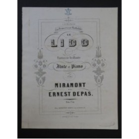 MIRAMONT et DEPAS Ernest Le Lido Fantaisie Piano Flûte ca1854