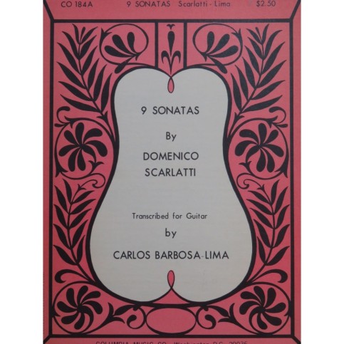 SCARLATTI Domenico Cinq Sonatas Guitare 1970