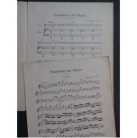 PUGNANI Gaetano Praeludium und Allegro Piano Violon 1910