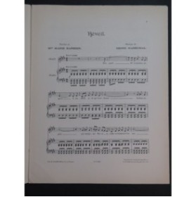 MARÉCHAL Henri Réveil Chant Piano