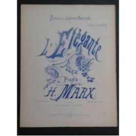 MARX Henri L'Elégante Piano ca1880