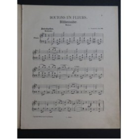 IVANOVICI J. Boutons en Fleurs Piano 1896