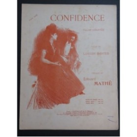 MATHÉ Edouard Confidence Piano ca1905