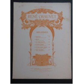 CHAUVET René Je vous salue Marie Piano Chant 1912