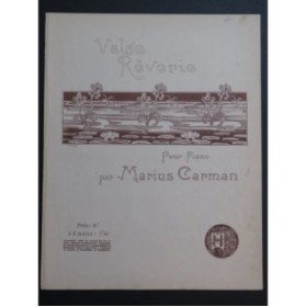 CARMAN Marius Valse Rêverie Piano 1898