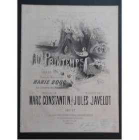 JAVELOT Jules Au Printemps Chant Piano XIXe siècle
