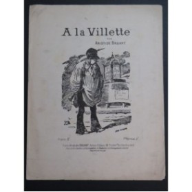 BRUANT Aristide A la Villette Chant Piano