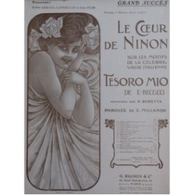 BECUCCI Ernesto Le Coeur de Ninon Chant Piano 1907
