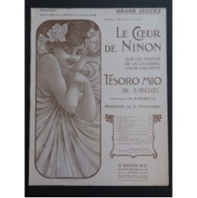 BECUCCI Ernesto Le Coeur de Ninon Chant Piano 1907