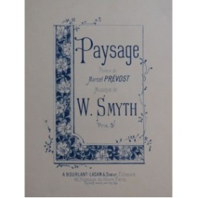 SMYTH W. Paysage Chant Piano