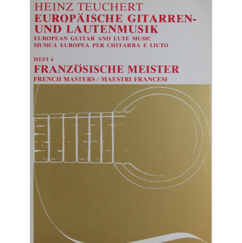 TEUCHERT Heinz Französische Meister Guitare ou Luth 1974