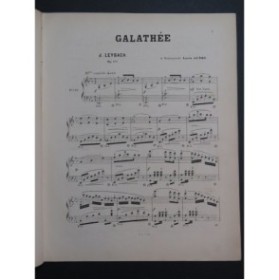 LEYBACH J. Galathée op 109 Piano ca1870