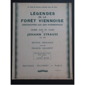 STRAUSS Johann Légendes de la Forêt Viennoise op 325 Piano 1942