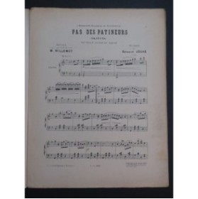 JOUVE Edouard Pas des Patineurs Piano 1897