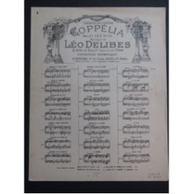 DELIBES Léo Coppélia Ballet No 5 Czardasz Piano