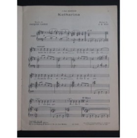 RYS J. H. Colorado Opérette 2e Recueil Chant Piano 1951