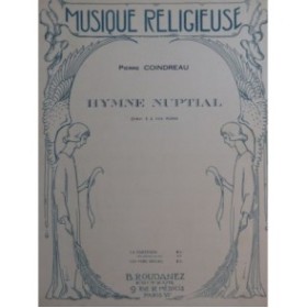 COINDREAU Pierre Hymne Nuptial op 17 Chant 1914