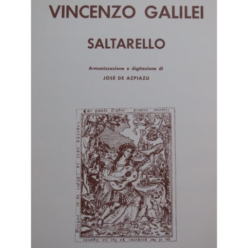 GALILEI Vincenzo Saltarello Guitare 1969