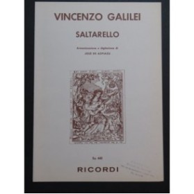 GALILEI Vincenzo Saltarello Guitare 1969