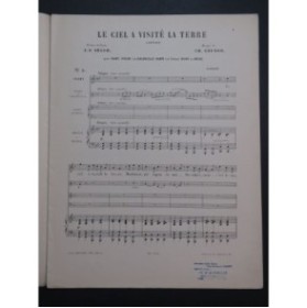 GOUNOD Charles Le ciel a visité la terre Chant Piano Violoncelle ca1890