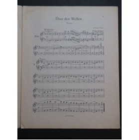 ROSAS Juventino Über den Wellen Piano 4 mains ca1900
