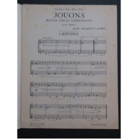 LAUBRY Jean-Jacques Jouons Petites Pièces Piano 1964